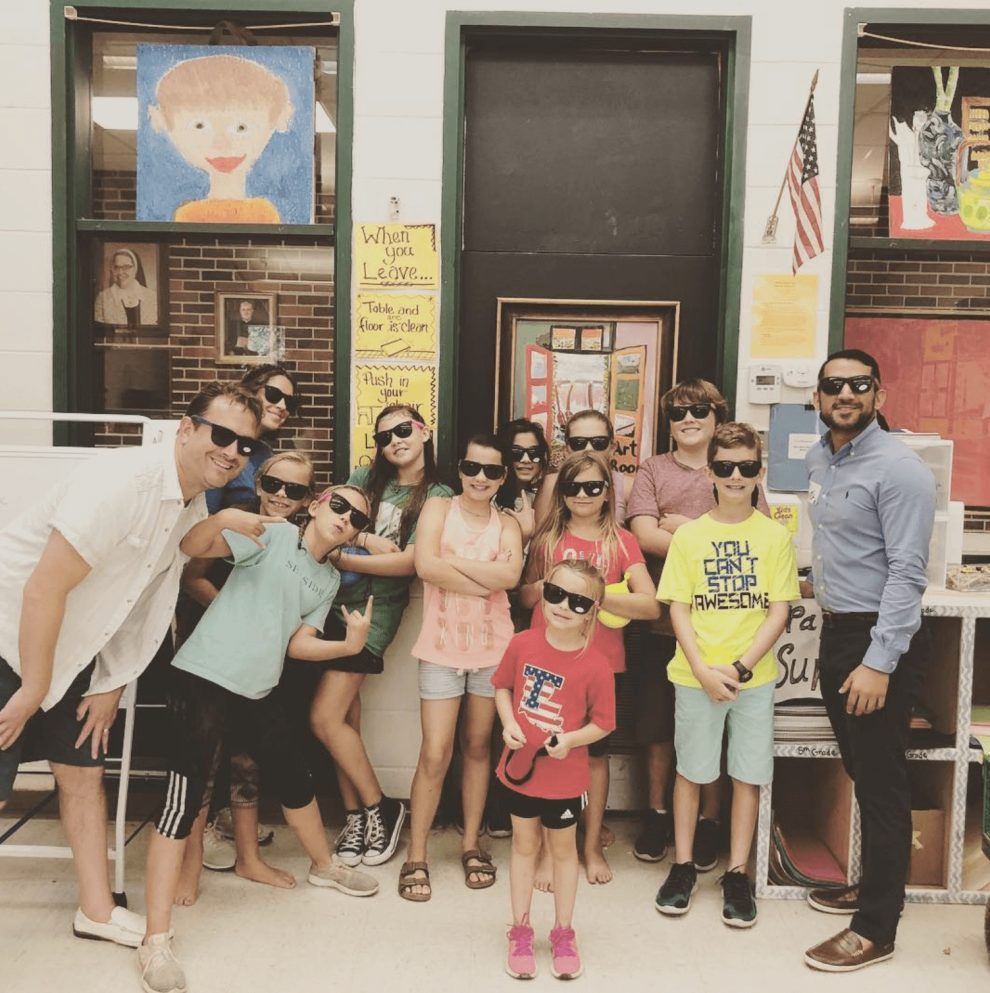 St. Mary’s Health Camp learning all about eye safety for National Sunglasses Day