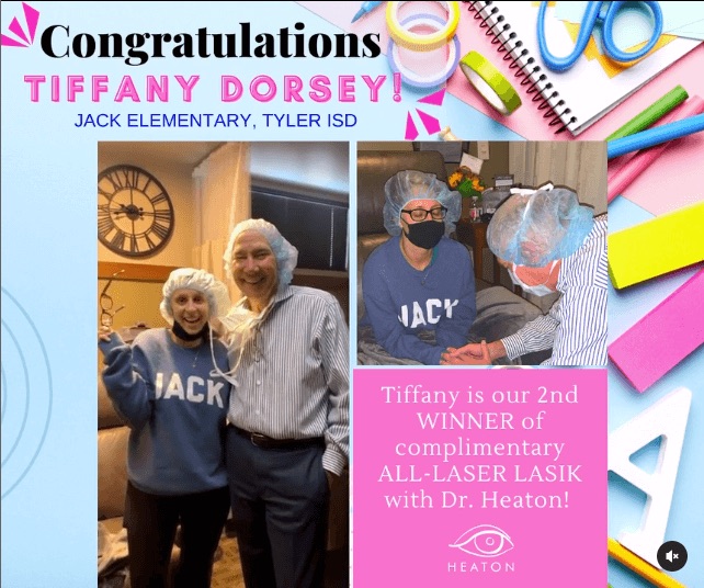 Teacher Appreciation Congratulations to Tiffany Dorsey of Jack Elementary